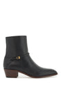 VALENTINO GARAVANI Leather Pat Ankle Boots