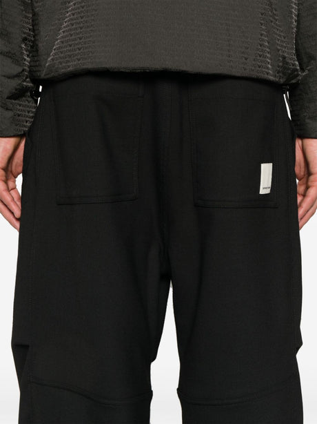 EMPORIO ARMANI Men's Mid-Rise Cargo Pants with Drop Crotch