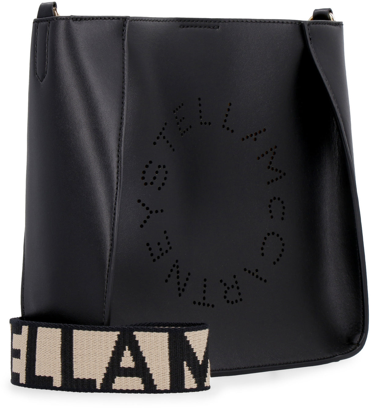 STELLA MCCARTNEY Black Shoulder Handbag - Magnetic Closure, Eco-Friendly Materials