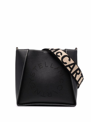 Black Faux Leather Crossbody Handbag - Women's FW23 Collection