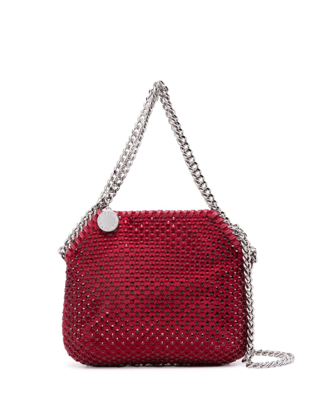 STELLA MCCARTNEY Mini Ruby Red Gemstone Crossbody Bag