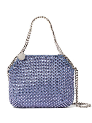 Lilac Crystal-Embellished Tote Handbag for Women (Arabic Translation)