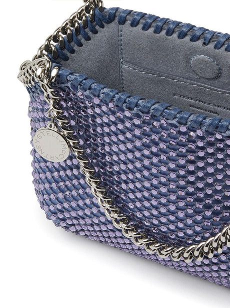 Lilac Crystal-Embellished Tote Handbag for Women (Arabic Translation)