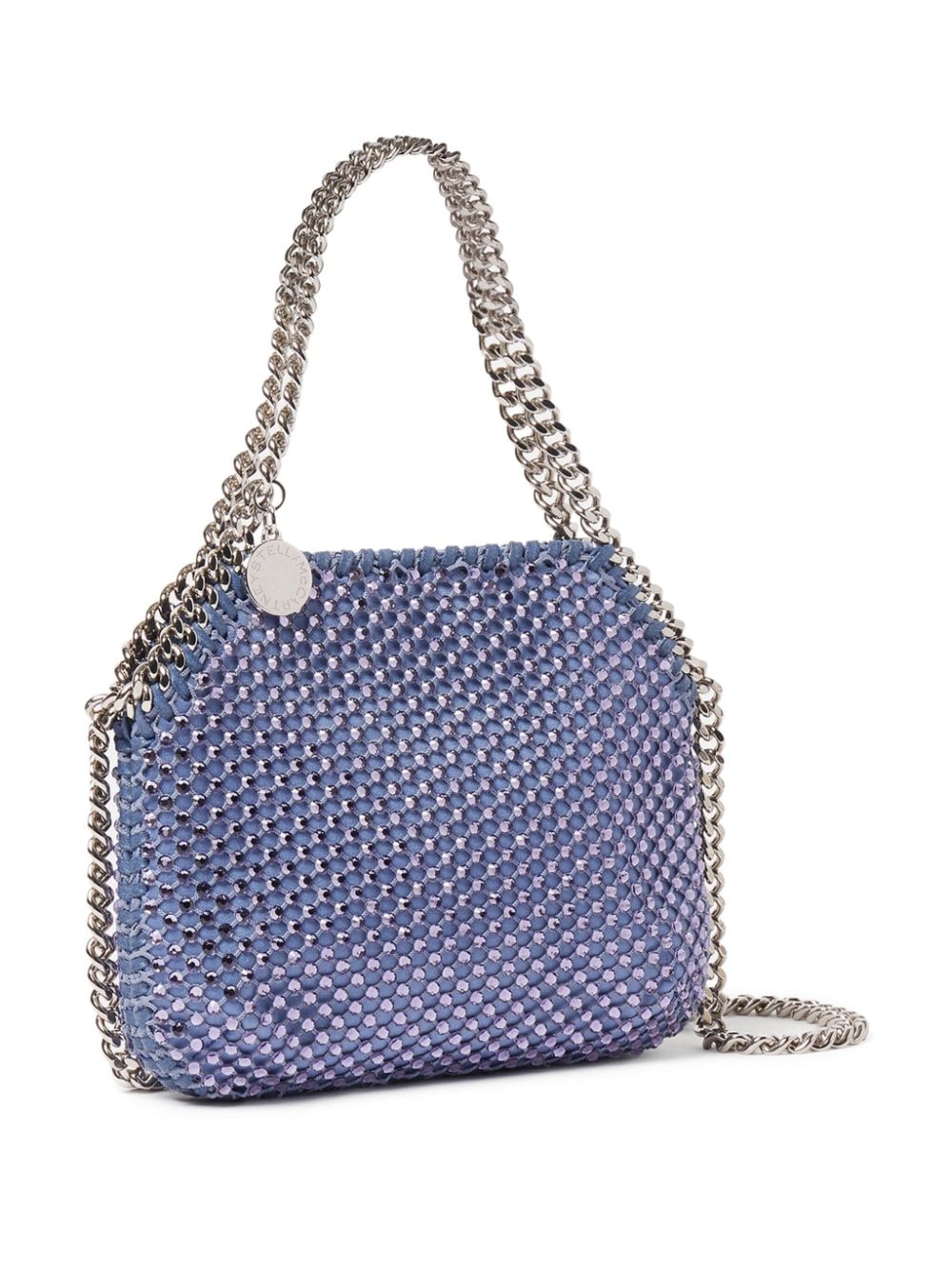 Lilac Crystal-Embellished Tote Handbag for Women (Arabic Translation)