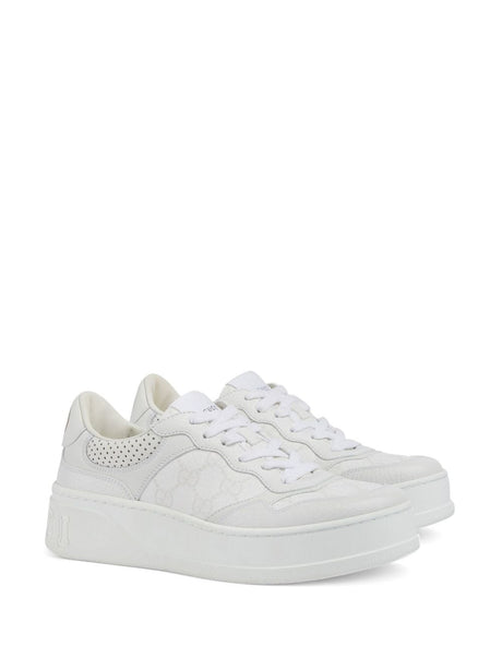 GUCCI Platform Sneakers with Leather Details - 4.5 cm Height