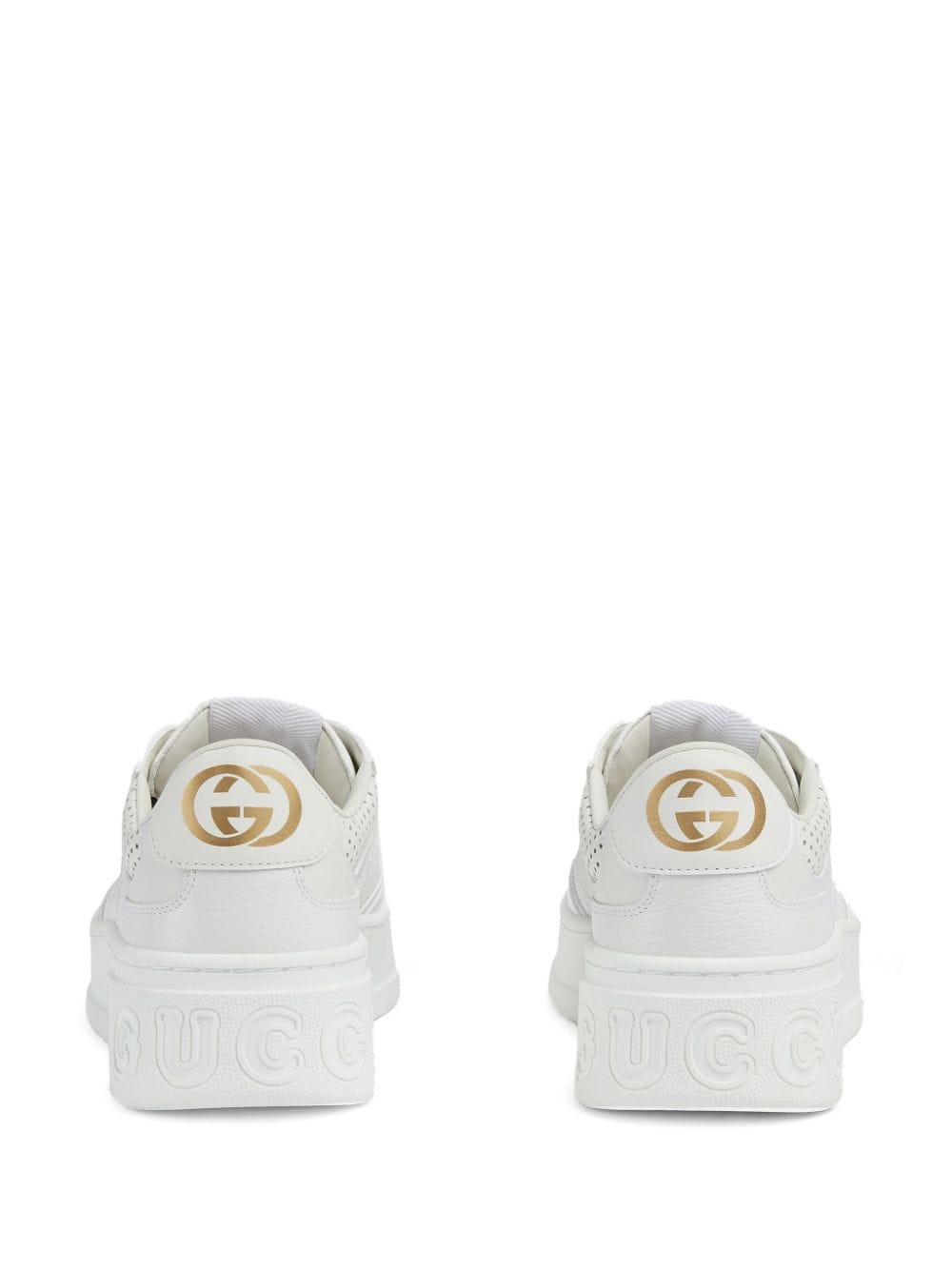 GUCCI Platform Sneakers with Leather Details - 4.5 cm Height