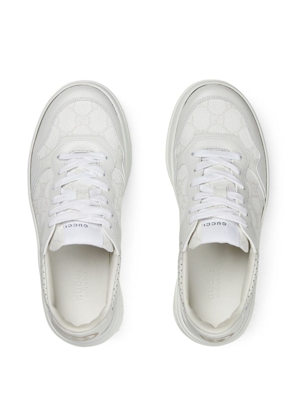 GUCCI Platform Sneakers with Leather Details - 4.5 cm Height