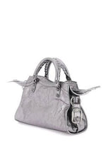 BALENCIAGA Mini Silver Crossbody Handbag