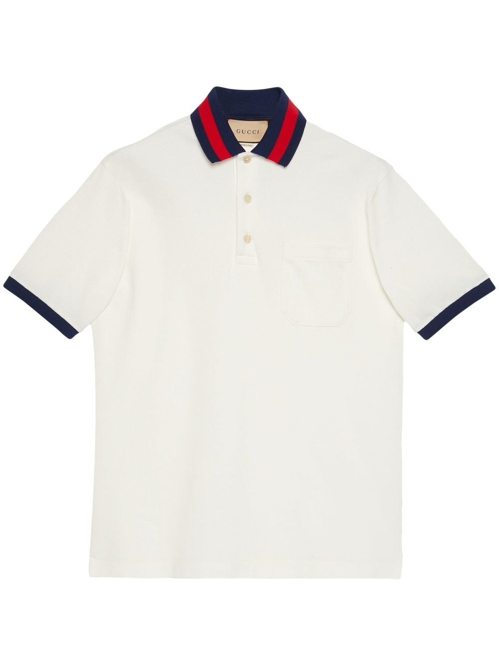 GUCCI Classic Web-Trimmed Polo Shirt