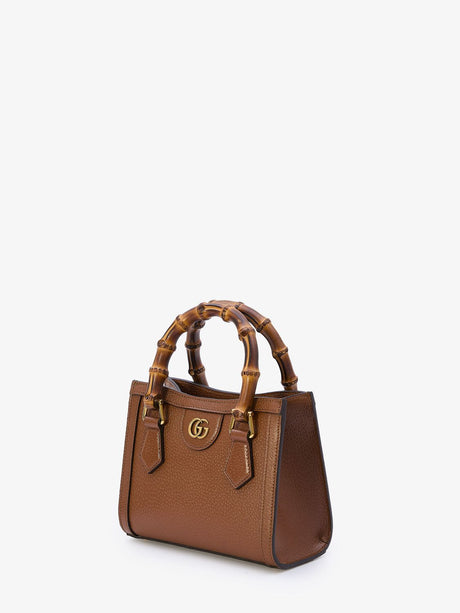حقيبة جلدية فاخرة باللون البني للنساء - مجموعة SS24