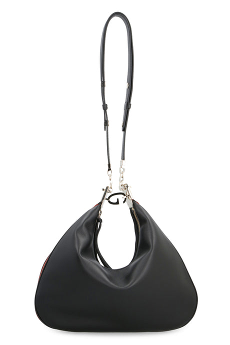 GUCCI Women's Black Leather Shoulder Handbag for FW22