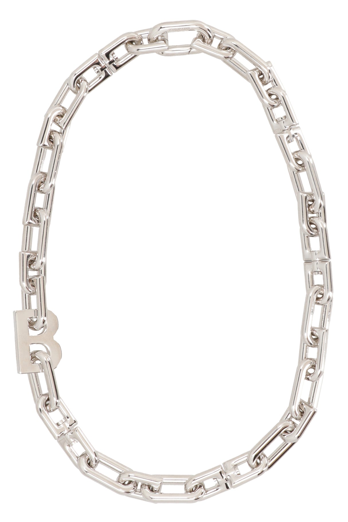 BALENCIAGA Elegant Silver Necklace - 48 CM Length