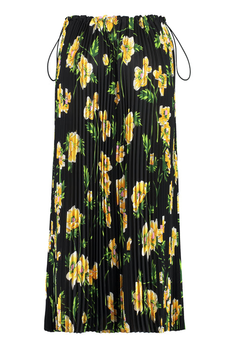 Floral Printed Drawstring Skirt cho FW23