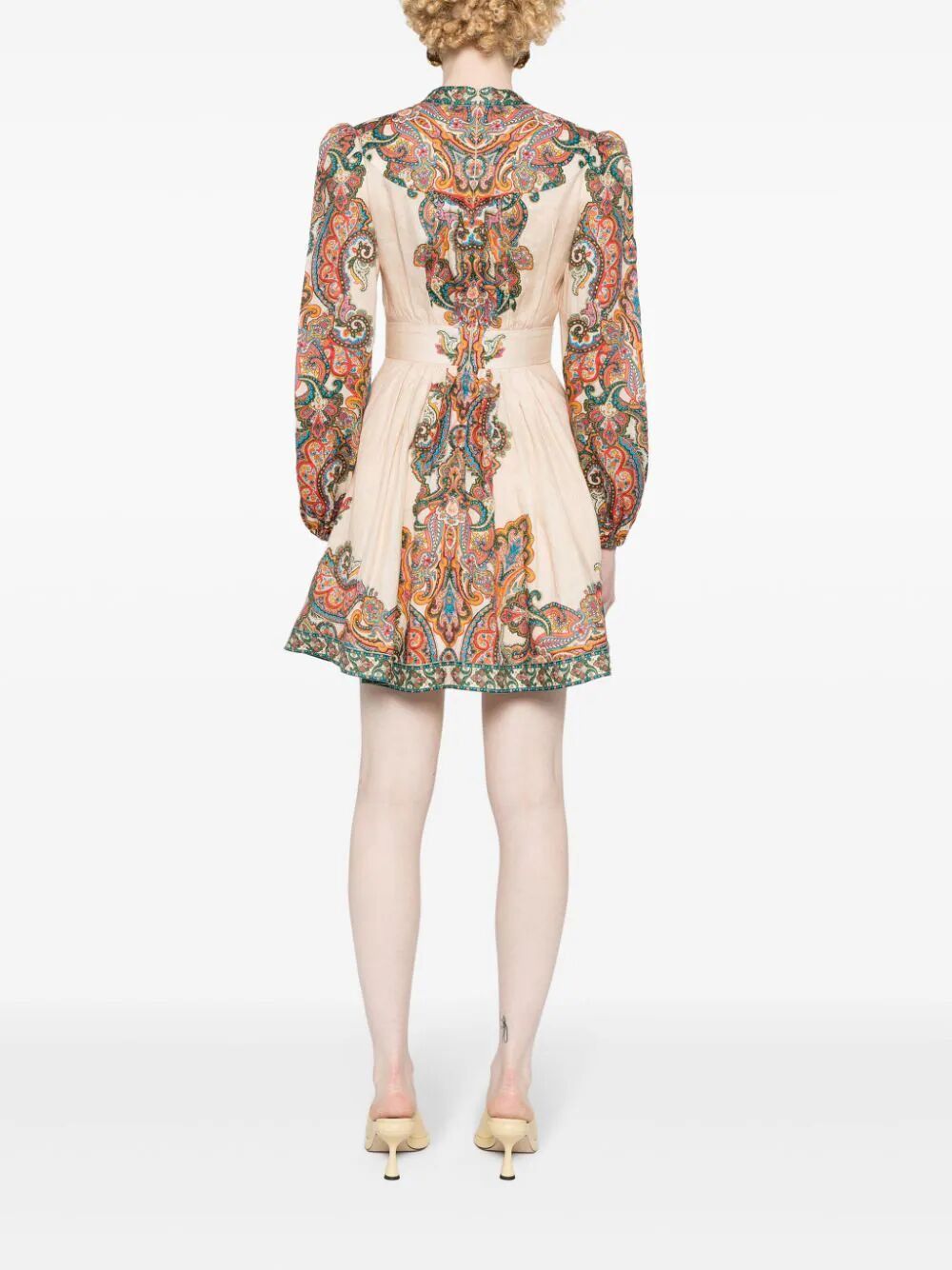 ZIMMERMANN Paisley Print Linen Mini Dress