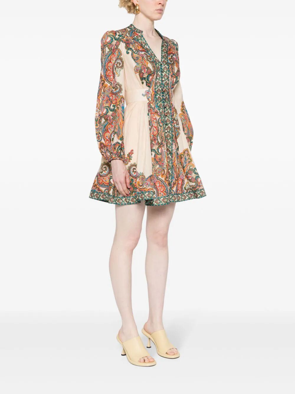 ZIMMERMANN Autumn Radiance Linen Mini Dress