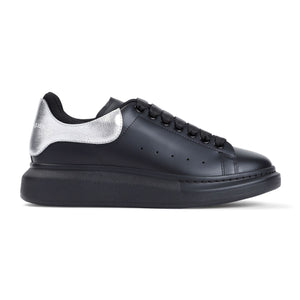 ALEXANDER MCQUEEN Elevated All-Black Leather Sneakers