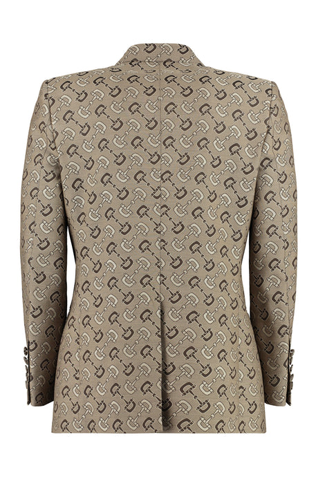 GUCCI Men's Jacquard Double-Breasted Jacket