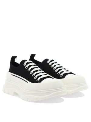 ALEXANDER MCQUEEN Men's White and Black Sneakers for a Sleek and Stylish Look