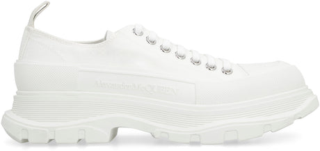 ALEXANDER MCQUEEN Cotton Canvas Tread Slick Sneaker for Men in White