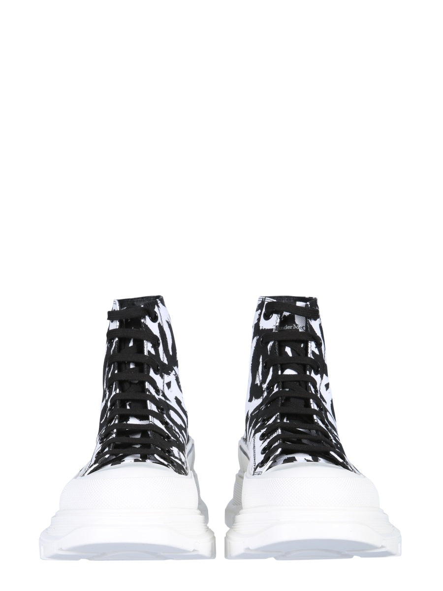 ALEXANDER MCQUEEN Men's Oversized Tread Slick Sneakers