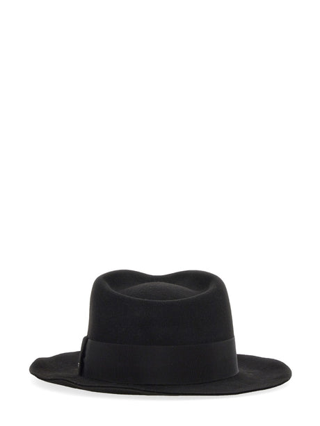 SAINT LAURENT Classic Fedora with Grosgrain Ribbon