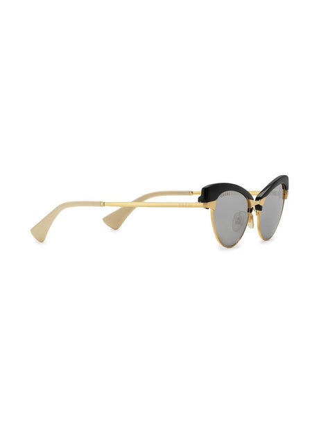 نظارات شمسية معدنية باللونين الذهبي والفضي للنساء - مجموعة FW22