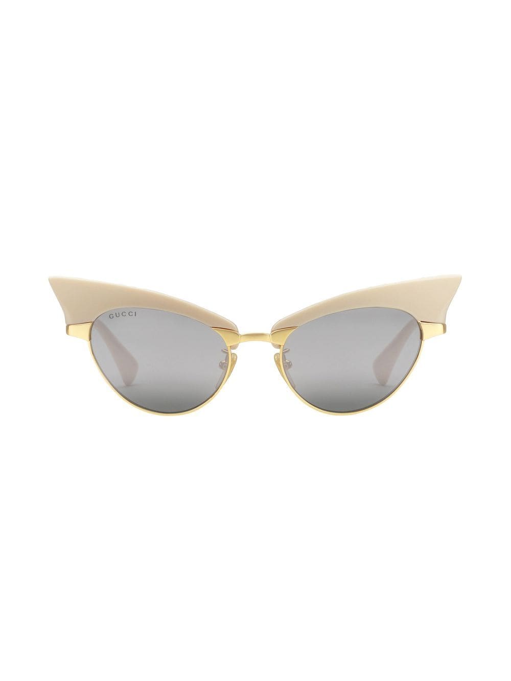 GUCCI Gold and Silver Metal Sunglasses for Women - FW22 Collection