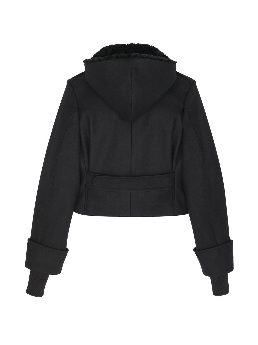 Jacket có Hood có thể tháo rời với Lông và Tơ cho Nữ - FW23