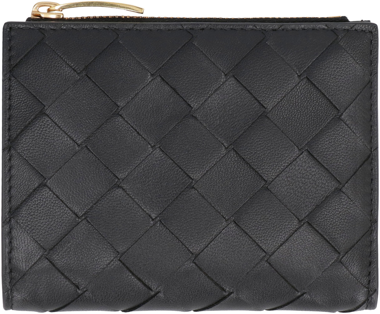 Chic Black Zippered Bi-Fold Wallet for Women - SS24 Collection