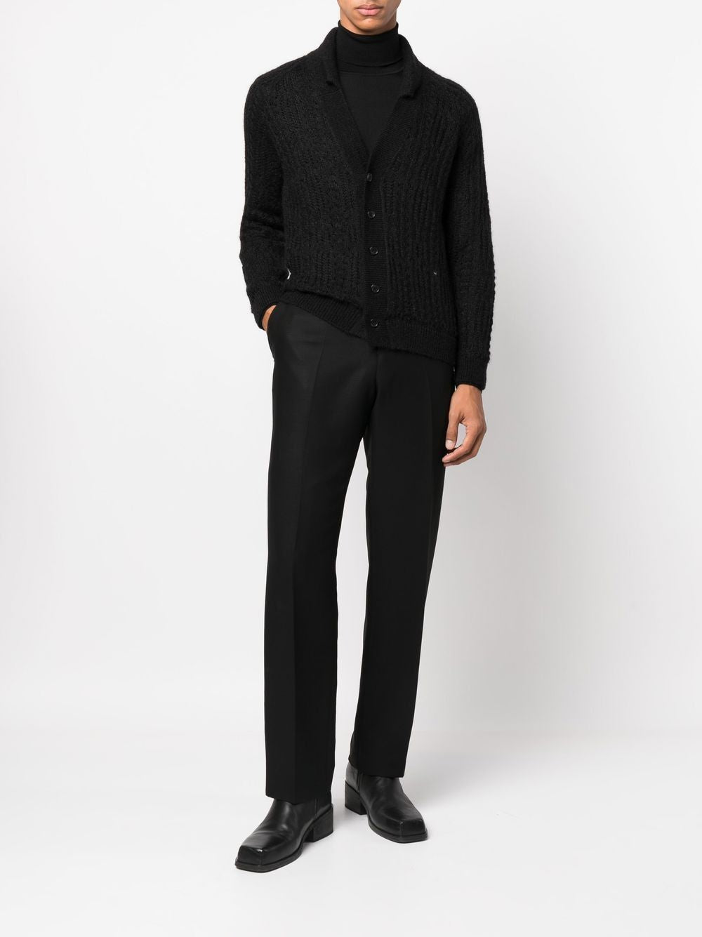 SAINT LAURENT 70's Mohair and Lace Gilet for Men - FW23