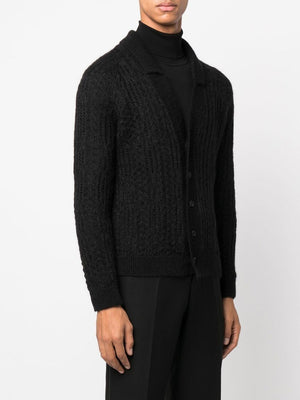 SAINT LAURENT 70's Mohair and Lace Gilet for Men - FW23