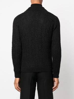 SAINT LAURENT 70's Mohair and Lace Gilet for Men - FW23