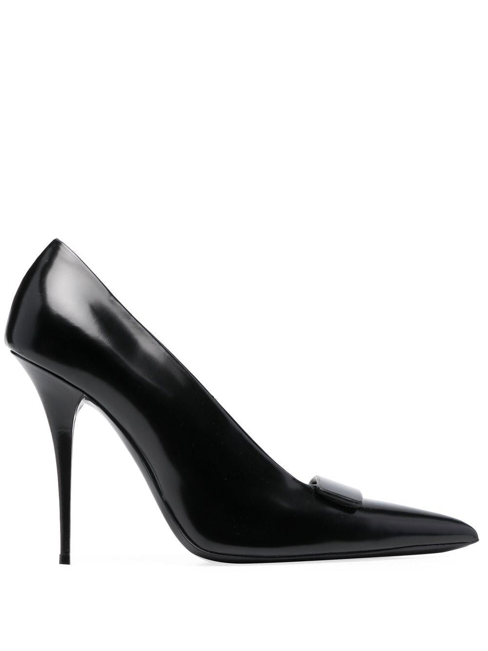 SAINT LAURENT Black Calfskin Pumps for Women - FW22