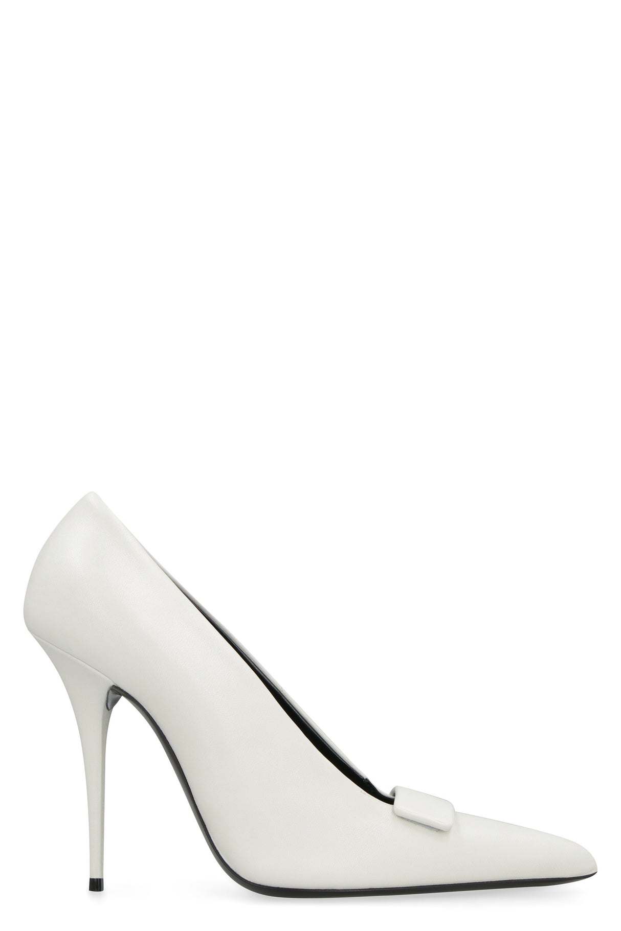 Luxurious Blanc Optique Suede Pumps for Women - FW22 Collection