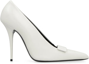 Luxurious Blanc Optique Suede Pumps for Women - FW22 Collection