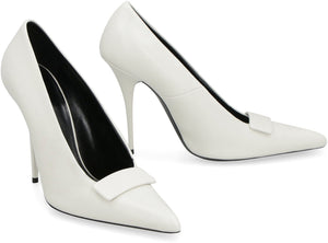 Luxurious Blanc Optique Suede Pumps for Women - FW22 Collection