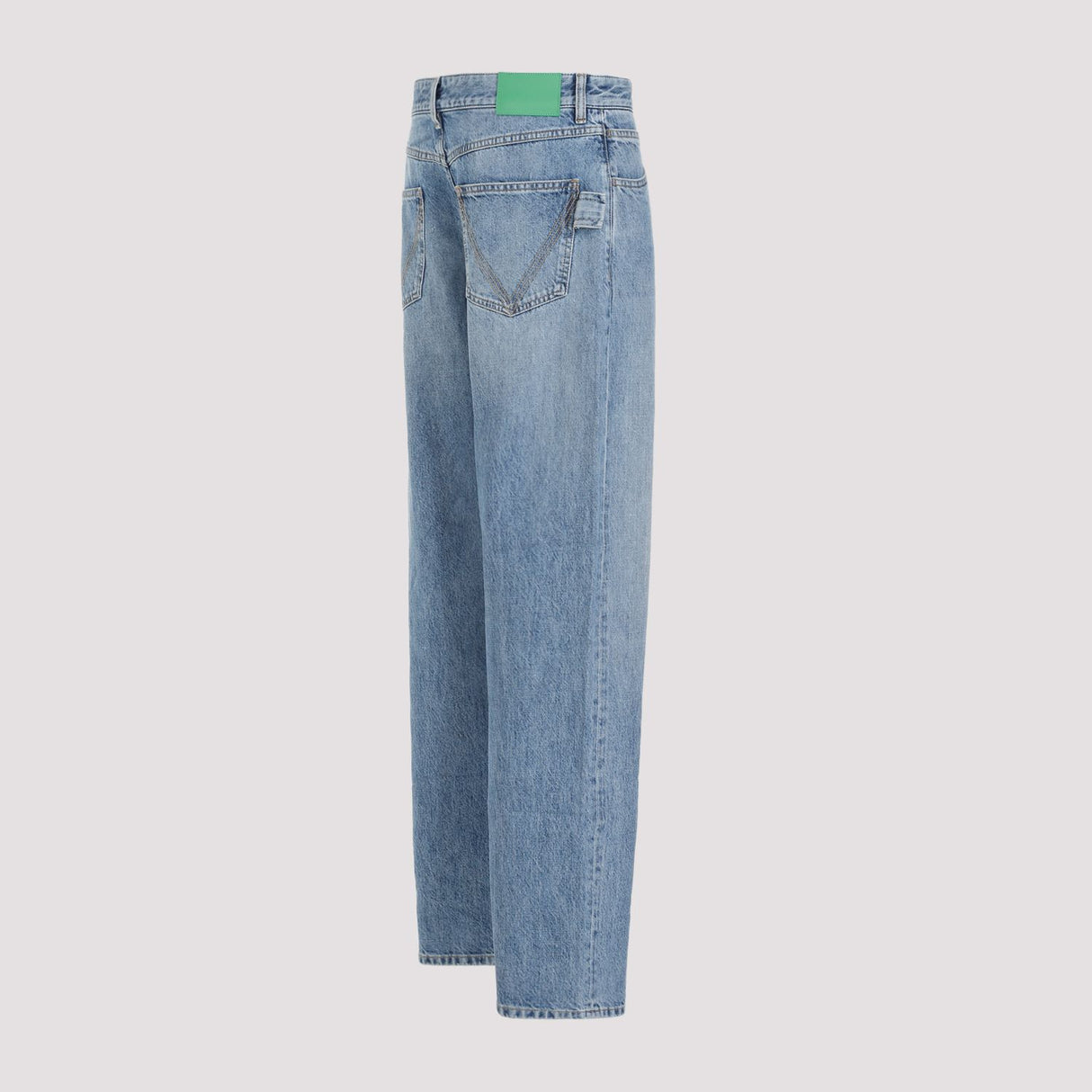 Quần jeans nam màu xanh bằng cotton cho mùa SS24