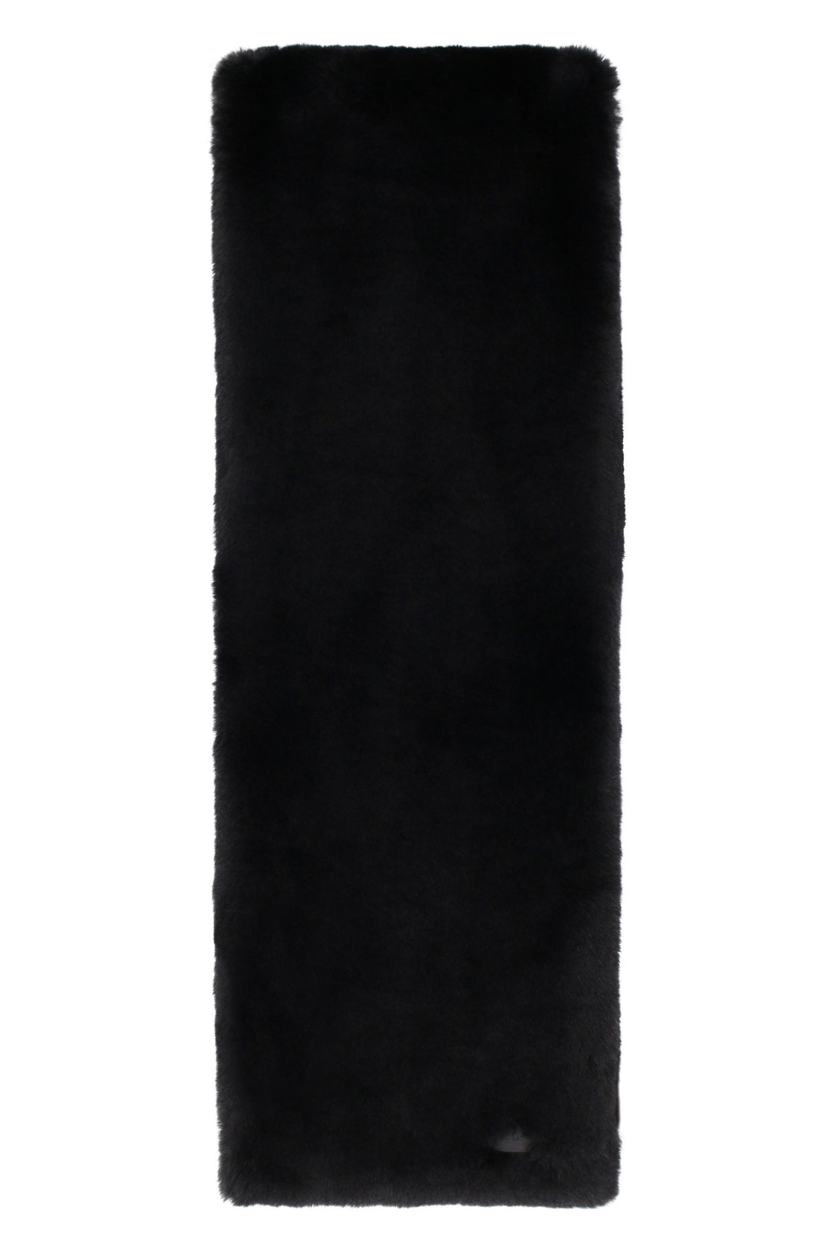 SAINT LAURENT Black Faux Fur Scarf for Women