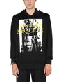 ALEXANDER MCQUEEN Atelier Printed Sweatshirt with Drawstring Hood