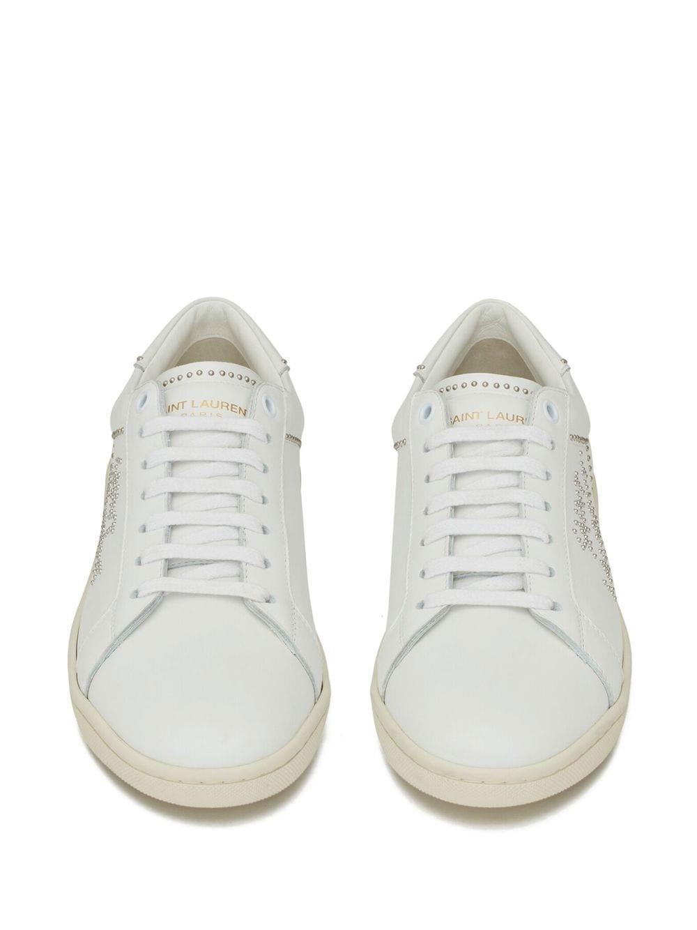 SAINT LAURENT Premium White Low Top Sneakers for Men - SS23 Collection