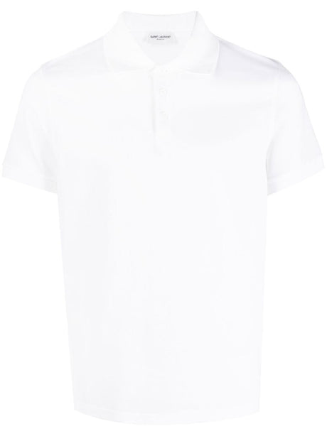 SAINT LAURENT Classic Cotton Polo Shirt for Men