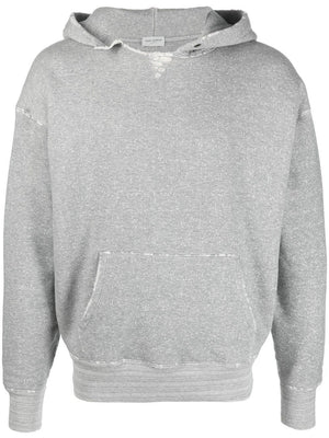 SAINT LAURENT Cozy Cotton Hoodie in Gray for Men