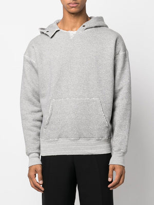 SAINT LAURENT Cozy Cotton Hoodie in Gray for Men