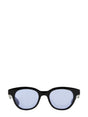 ALEXANDER MCQUEEN Chic Round Acetate Sunglasses