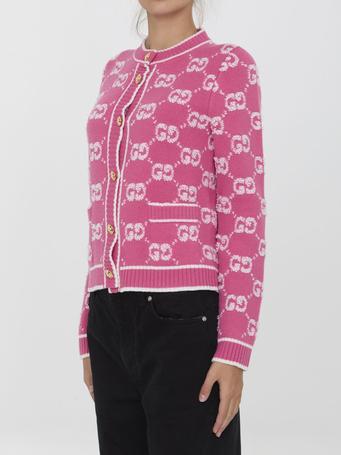 GUCCI Jacquard Knit Cardigan for Women