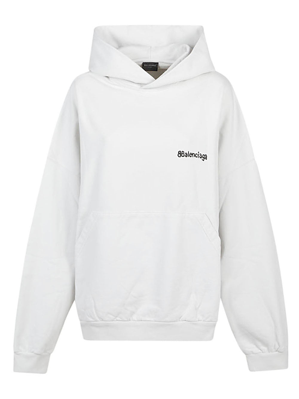 Áo Hoodie Trắng với Logo Balenciaga và Túi Grove cho Nữ