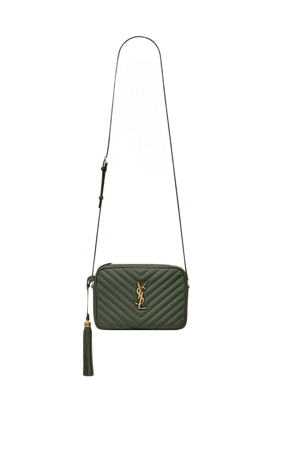 SAINT LAURENT New Green Calf Skin Shoulder & Crossbody Bag for Women