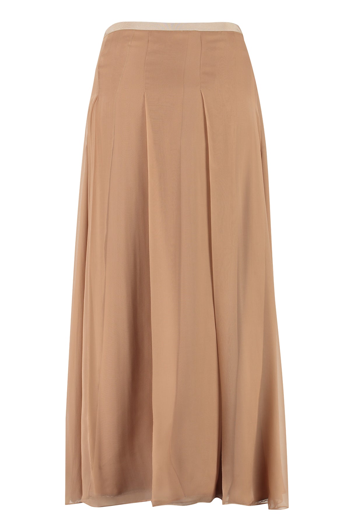 GUCCI Beige Midi Skirt with Wide Slit for Women