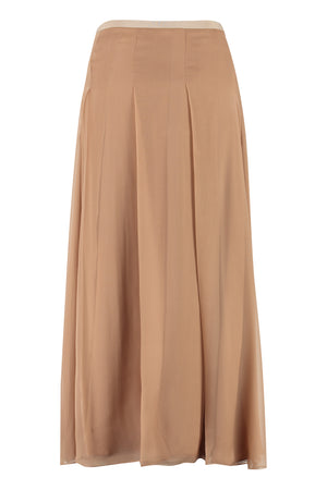 GUCCI Beige Midi Skirt with Wide Slit for Women