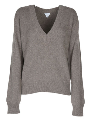 BOTTEGA VENETA Luxurious 100% Cashmere V Neck Knit Jumper - FW22 Season